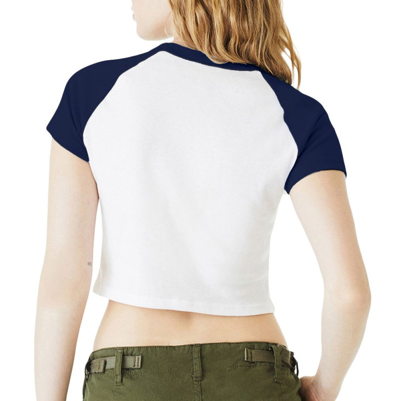 Sei Sanft Ich Habe Einen Empfindlichen Bauch Raglan Crop Top by cm-arts | Artistshot