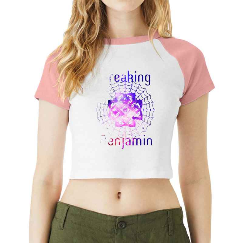 Breaking Benjamin Raglan Crop Top by cm-arts | Artistshot