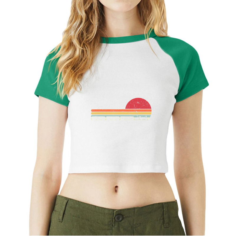 Train Retro Style Raglan Crop Top by atereabag | Artistshot