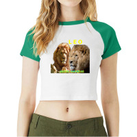 Short Sleeve Tee With The Majestic Lion Displayed On Front Raglan Crop Top | Artistshot