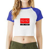 Love Hour 10 10 Raglan Crop Top | Artistshot