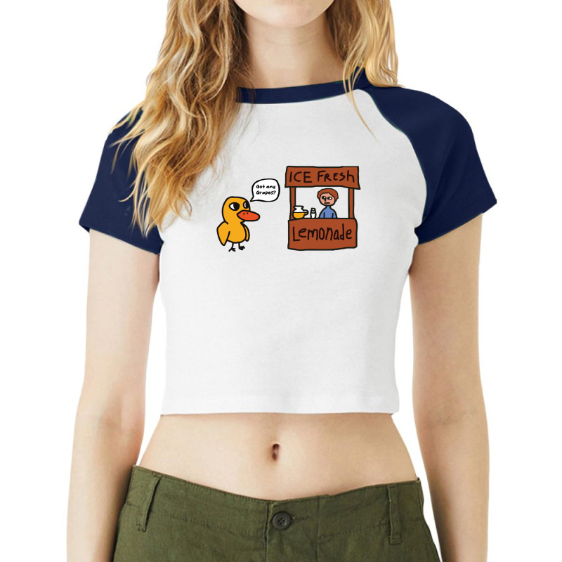 Lemonade Stand Got Any Grapes Raglan Crop Top by KennethSteele | Artistshot