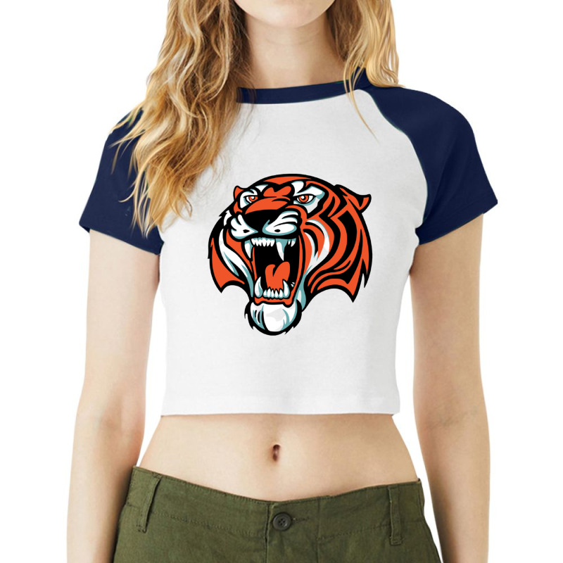 Amurskie Tigry Raglan Crop Top by cm-arts | Artistshot