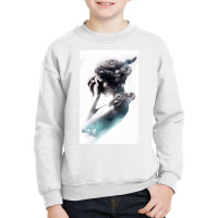 Pondering Girl Youth Sweatshirt | Artistshot