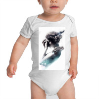 Pondering Girl Baby Bodysuit | Artistshot