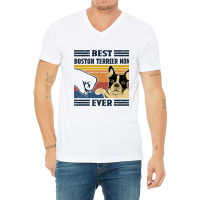 Best Boston Terrier Dog Mom Ever Bump Fit Funny Do V-neck Tee | Artistshot