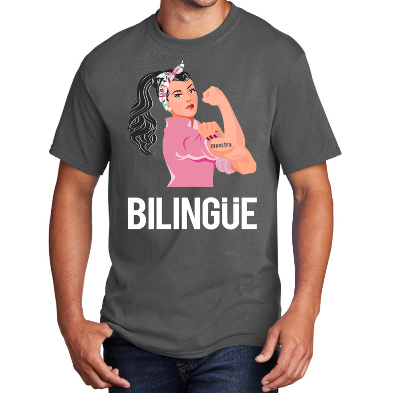 Maestra Bilingue Bilingual Spanish Teacher Long Sleeve T Shirt Basic T-shirt by HUUY | Artistshot