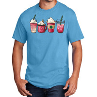 Valentine Coffee Heart Iced Coffee Lover Valentine Day Women T Shirt Basic T-shirt | Artistshot