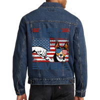 Best Rat Terrier Dad Ever American Flag Fathers Da Men Denim Jacket | Artistshot