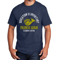 Vintage French Horn Player Instrument Music Teacher T Shirt Basic T-shirt | Artistshot