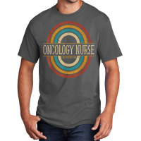 Oncology Nurse Nursing Vintage Retro T Shirt Basic T-shirt | Artistshot