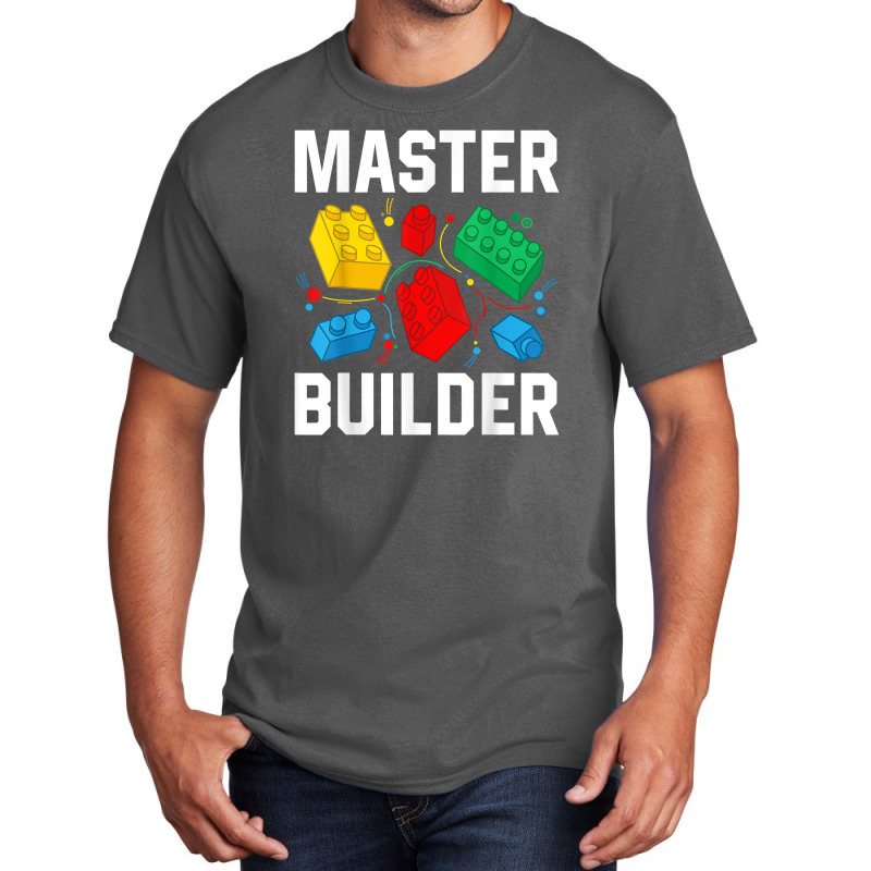 Master Builder Kids Building Blocks Brick Toy Master Builder T Shirt Basic T-shirt | Artistshot