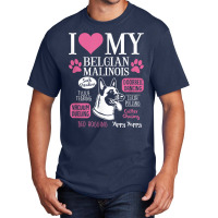 Dog Anatomy Of A Belgian Malinois T Shirt Basic T-shirt | Artistshot