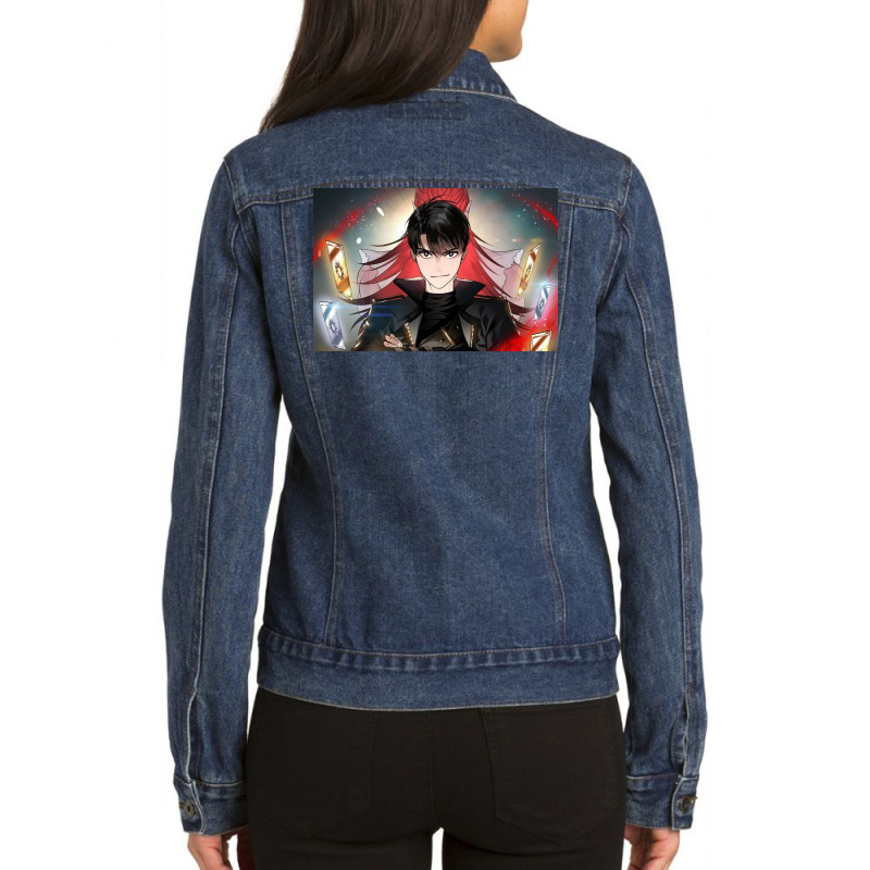 Cute, Killing Stalking, Cho, Darkness Ability, Gamer, Level Up, Jeby,g Ladies Denim Jacket by Jamt | Artistshot