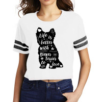 Biewer Terrier Shirt Design For Biewer Terrier Dog Scorecard Crop Tee | Artistshot