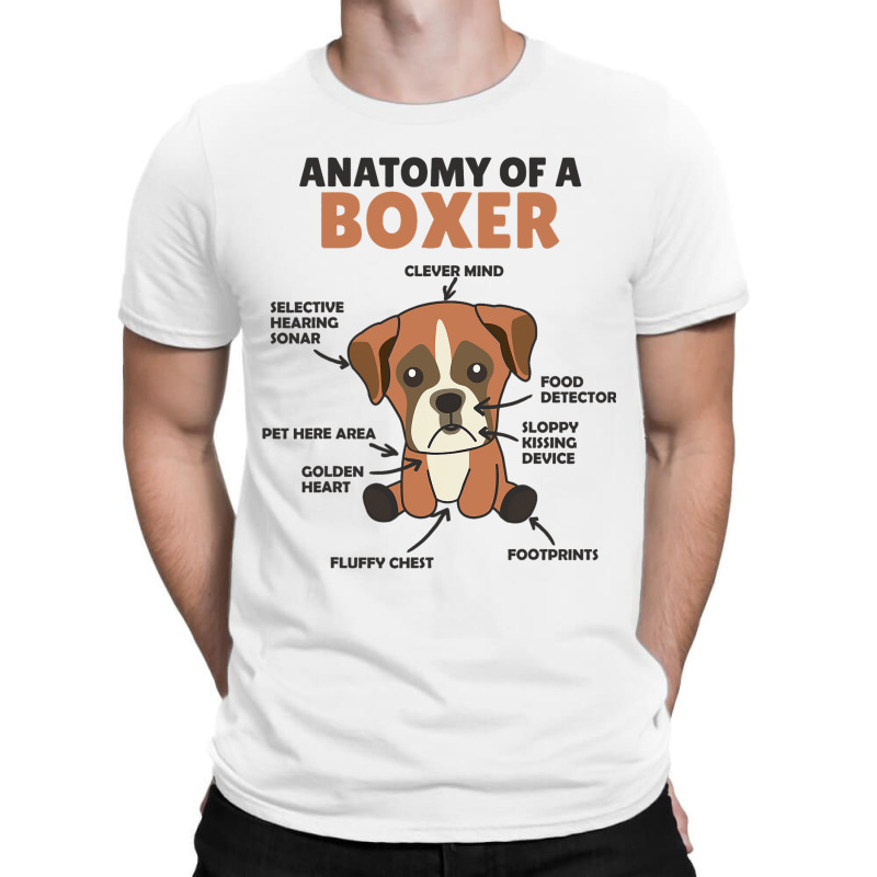 Anatomy Of A Boxer Cute Dogs Funny Dog Boxer 2 T-shirt | Artistshot