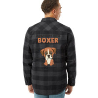 Anatomy Of A Boxer Cute Dogs Funny Dog Boxer 2 Flannel Shirt | Artistshot