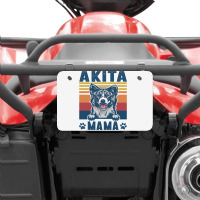 Akita Mama Mother Retro Gifts Dog Mom Atv License Plate | Artistshot