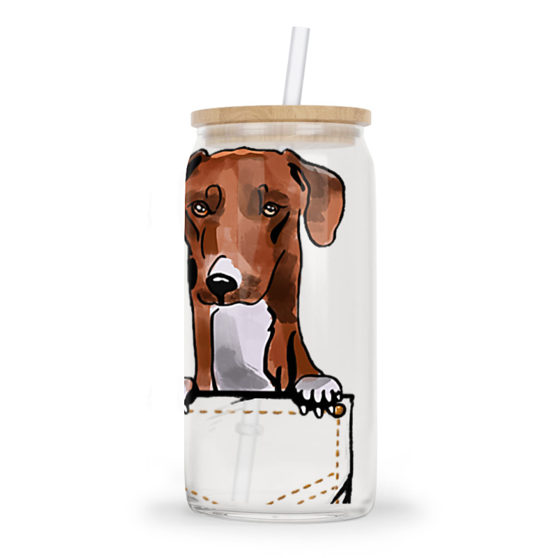 Azawakh Puppy For A Dog Owner Pet Pocket Colored Glass Tumbler | Artistshot