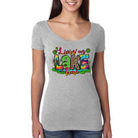 Living On Lake Time Women's Triblend Scoop T-shirt | Artistshot