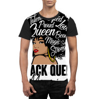 Black Queen Magic Bhm Melanin Skin Pride Afro Girl Graphic T-shirt | Artistshot