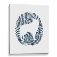 Alaskan Malamute Dna Fingerprint I Dog Alaskan Mal Metal Print Vertical | Artistshot