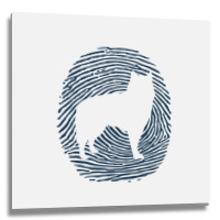 Alaskan Malamute Dna Fingerprint I Dog Alaskan Mal Metal Print Square | Artistshot