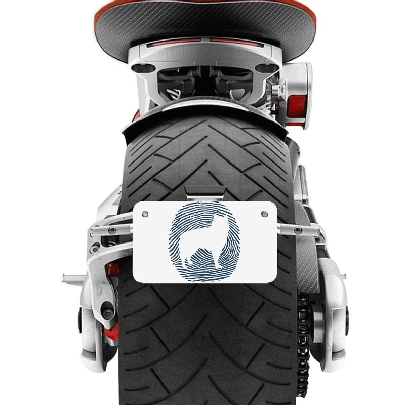 Alaskan Malamute Dna Fingerprint I Dog Alaskan Mal Motorcycle License Plate | Artistshot