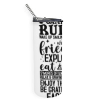 Camping Rules Camping Gear Funny Camper 3 Skinny Tumbler | Artistshot