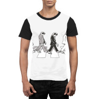 4 Sloths Walking Across A Crosswalk Over The Abbey Graphic T-shirt | Artistshot