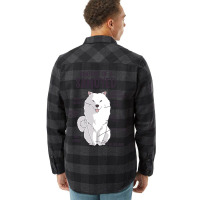 Anatomy Of A Samoyed Dog Puppy Owner Funny Cute Flannel Shirt | Artistshot