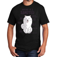 Anatomy Of A Samoyed Dog Puppy Owner Funny Cute Basic T-shirt | Artistshot