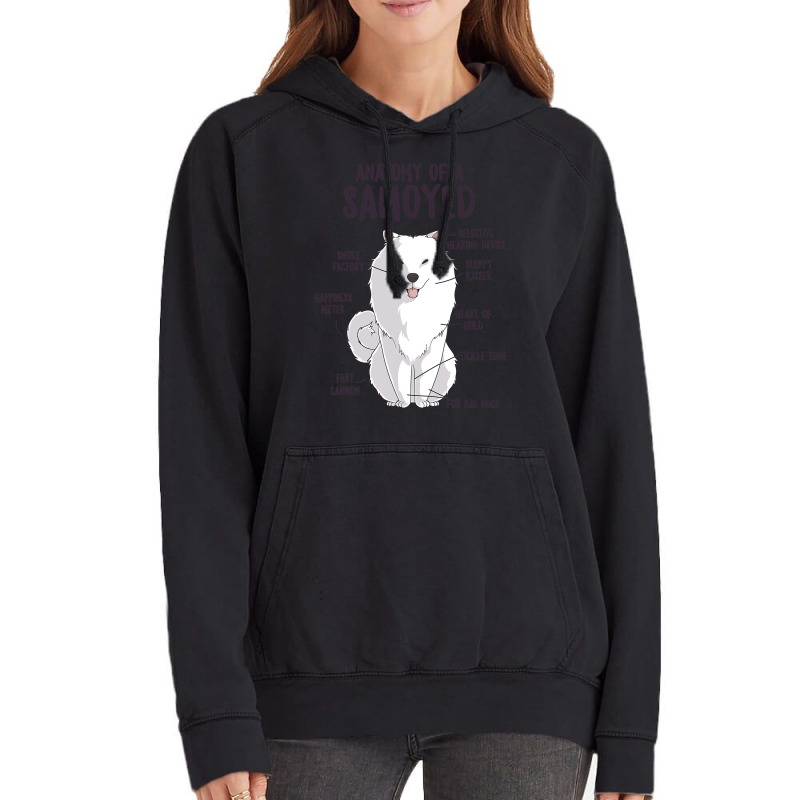 Anatomy Of A Samoyed Dog Puppy Owner Funny Cute Vintage Hoodie | Artistshot