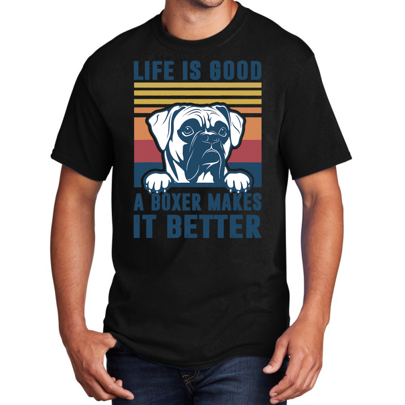 Boxer Dog Gifts For Men Women Boxer Dog Dad Mom Basic T-shirt | Artistshot