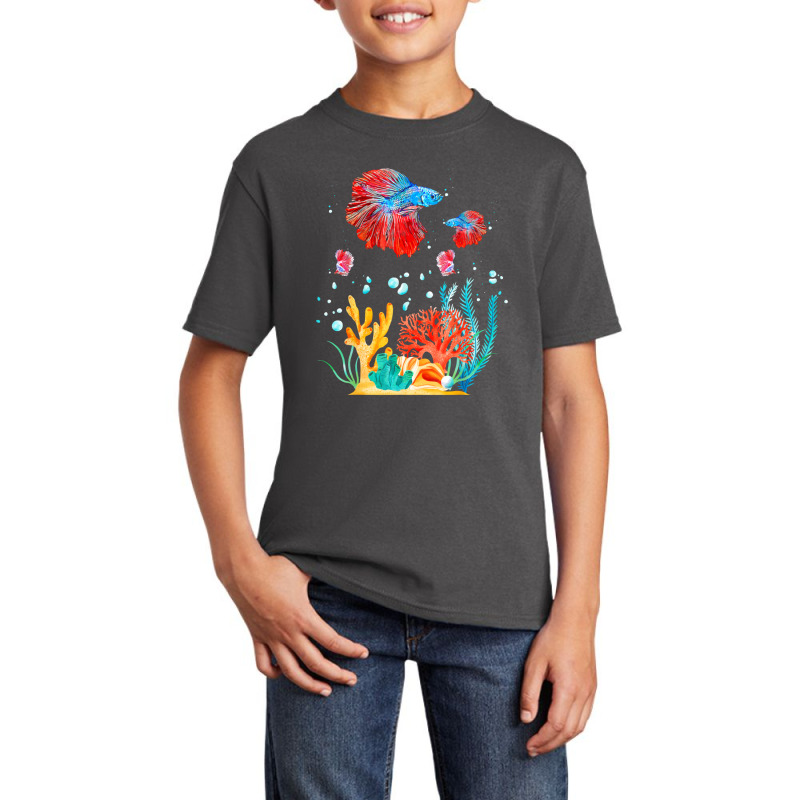 Saltwater Fishing In Ocean Basic Youth T-shirt by asbakku | Artistshot