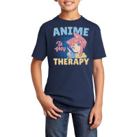 Anime Is My Therapy Basic Youth T-shirt | Artistshot