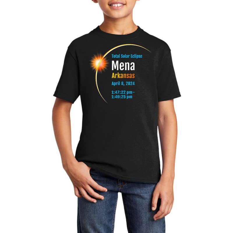 Mena Arkansas Ar Total Solar Eclipse 2024  1  T Shirt Basic Youth T-shirt by donatoherrigpwj | Artistshot