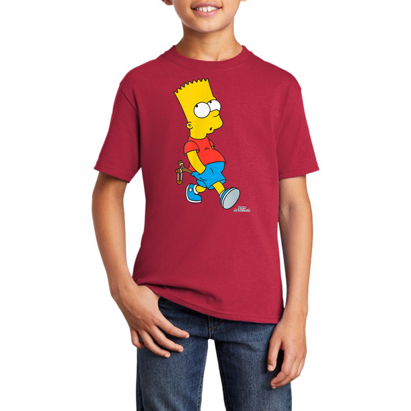 The Simpsons Bart Simpson With Slingshot T Shirt Basic Youth T-shirt | Artistshot