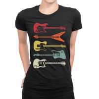 Guitar Rock N Roll Bass Instrument Vintage Metal 5 Ladies Fitted T-shirt | Artistshot