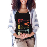 Guitar Rock N Roll Bass Instrument Vintage Metal 5 Maternity Scoop Neck T-shirt | Artistshot