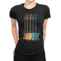 Guitar Rock N Roll Bass Vintage Metal Instrument Ladies Fitted T-shirt | Artistshot