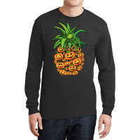 Halloween Pumpkin Face Pineapple Costume For Kids  Long Sleeve Shirts | Artistshot