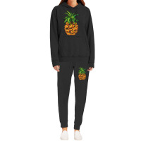 Halloween Pumpkin Face Pineapple Costume For Kids  Hoodie & Jogger Set | Artistshot