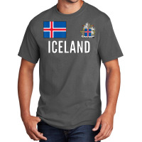 Iceland Soccer Football Jersey Fan Support Team Island T Shirt Basic T-shirt | Artistshot