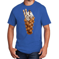 Bubble Waffle Ice Cream T  Shirt Egg Bubble Waffle Vanilla Ice Cream A Basic T-shirt | Artistshot