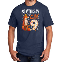 Fox Animal Lovers 9th Birthday Girl Fox B Day 9 Year Old T Shirt Basic T-shirt | Artistshot