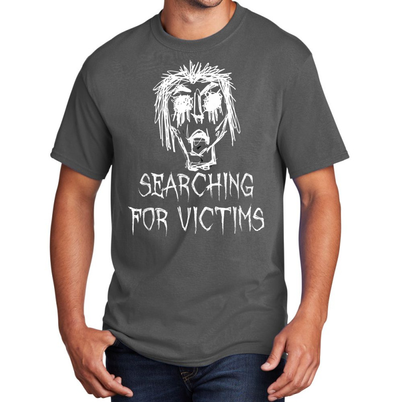 Searching For Victims Halloween Costume Word Design T Shirt Basic T-shirt | Artistshot