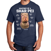 Dogs 365 Anatomy Of A Shar Pei Dog Funny Gift Tank Top Basic T-shirt | Artistshot