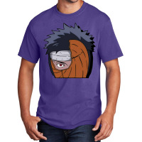 Anime Peeker  Purple And Black Hair Basic T-shirt | Artistshot