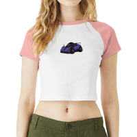 Pagani Zonda (purple) Raglan Crop Top | Artistshot